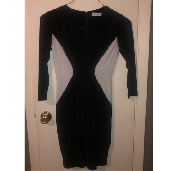 Calvin Klein Dresses & Skirts - CALVIN KLEIN formal black and white dress